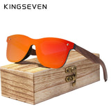 KINGSEVEN Walnut Wood Sunglasses