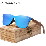 KINGSEVEN Walnut Wood Sunglasses