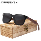 KINGSEVEN Walnut Wood Sunglasses